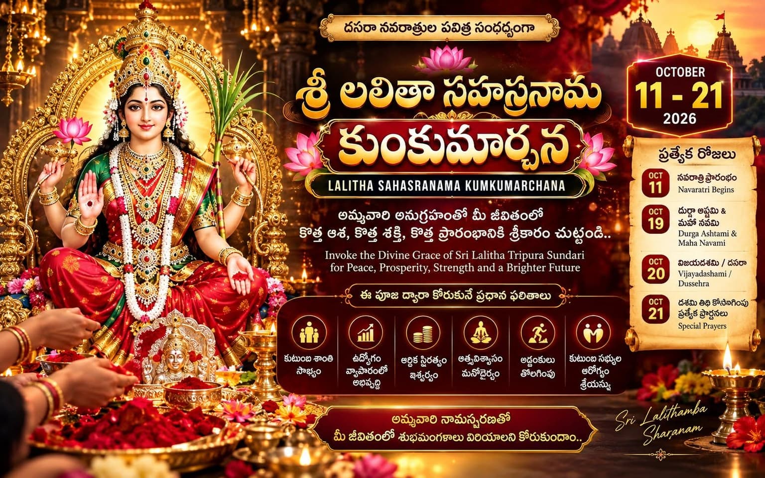 Lalitha Sahasra Nama Kumkumarchana